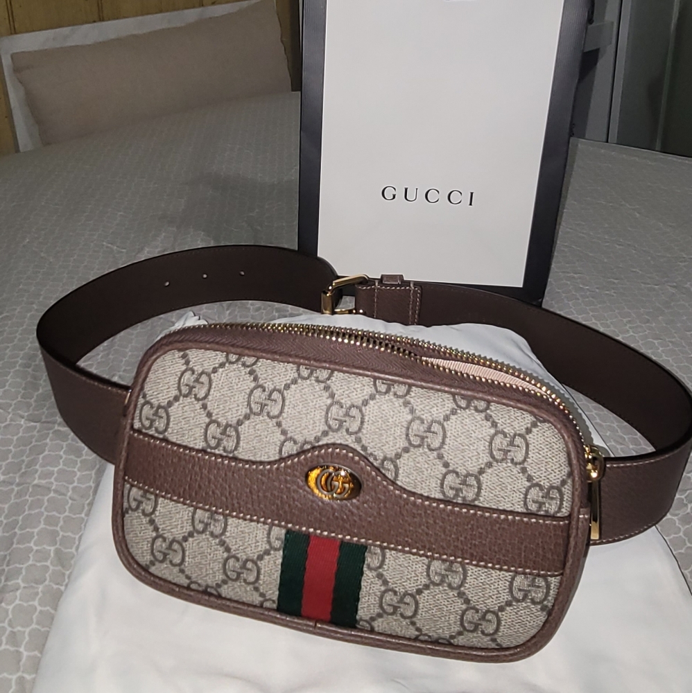 NEW Gucci Ophidia GG Iphone Belt Bag